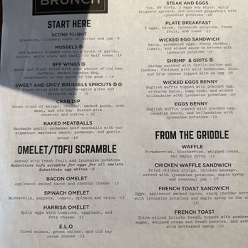 Wicked Sisters - Brunch menu - American Near Me - Baltimore, Maryland Wicked Sisters - Brunch menu - American Near Me - Baltimore, Maryland
