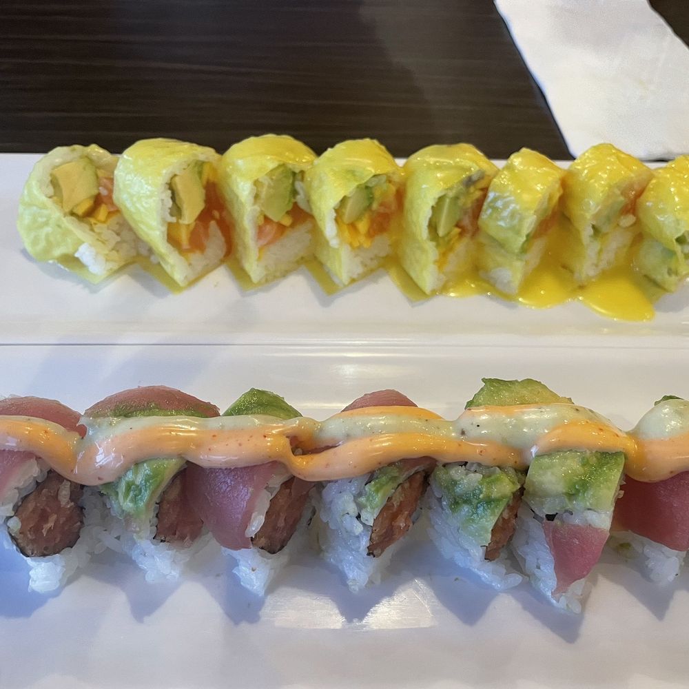 Sushi Bomb - mango roll and Red Sun Special Roll - Japanese Near Me - Pittsburgh, Pennsylvania Sushi Bomb - mango roll and Red Sun Special Roll - Japanese Near Me - Pittsburgh, Pennsylvania