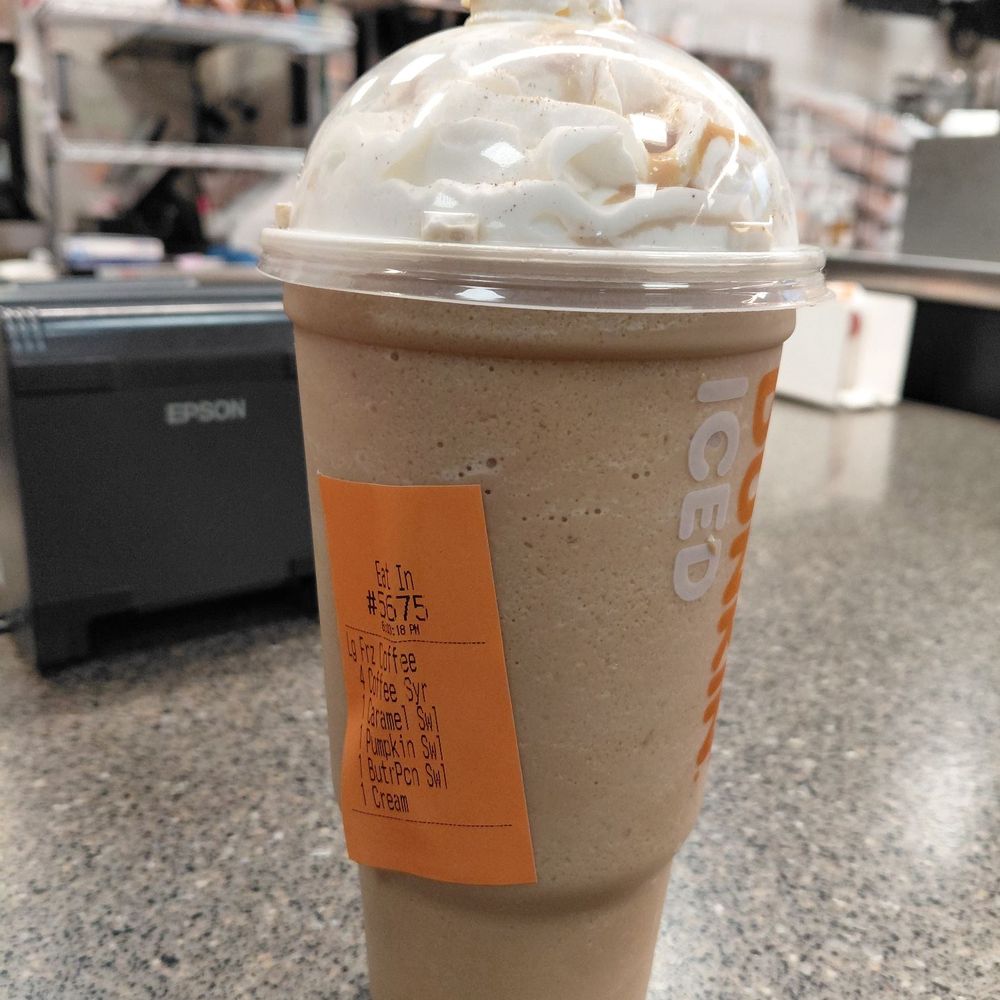 Dunkin' - Frozen latte - Donuts Near Me - Hurricane, West Virginia