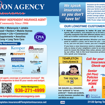 Templeton Insurance Agency - Home & Rental Insurance Near Me - Spring, Texas Templeton Insurance Agency - Home & Rental Insurance Near Me - Spring, Texas