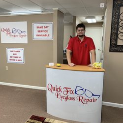 Christian is on site here in Rockville to help with all your Eyeglass Repair needs