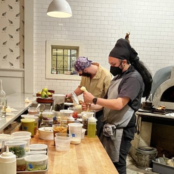 Homer - love watching the chefs work - bright, airy kitchen - Mediterranean Near Me - Seattle, Washington