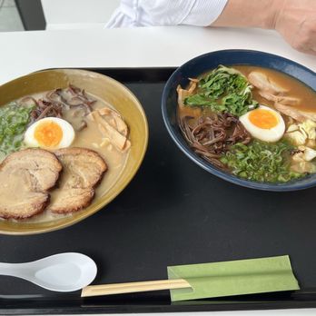 SoJo Spa Club - Tonkotsu Ramen and Chicken Miso Ramen - both very good - Saunas Near Me - Edgewater, New Jersey