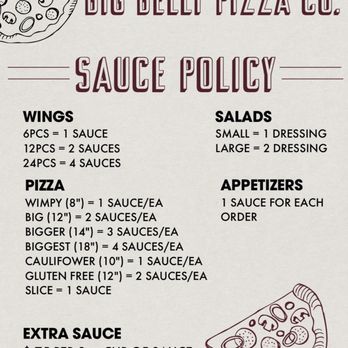 Big Belly Pizza - MENU - Pizza Near Me - Lancaster, California