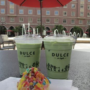 Cafe Dulce - blueberry matcha, fruity pebble donut - Coffee & Tea Near Me - Los Angeles, California