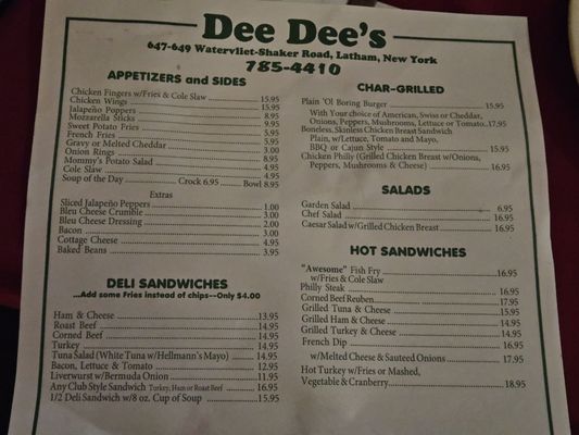 Menu photo 1 Dee Dee's Tavern Latham, NY