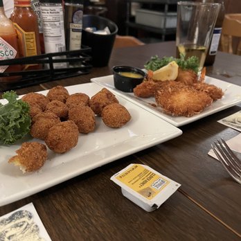 The Fish House - Hush puppies and coconut shrimp - Seafood Near Me - Key Largo, Florida The Fish House - Hush puppies and coconut shrimp - Seafood Near Me - Key Largo, Florida