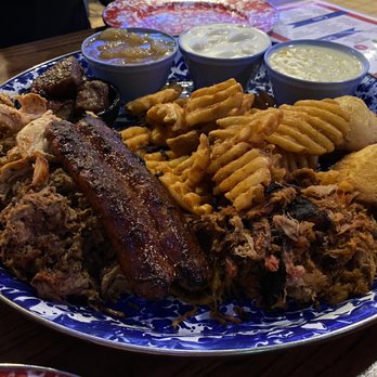 Jethro's BBQ - The Iowa Platter! - Barbeque Near Me - Ames, Iowa