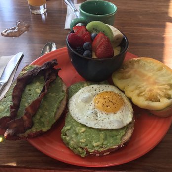 Eight AM - Avocado toast 3-ways. - New American Near Me - San Francisco, California Eight AM - Avocado toast 3-ways. - New American Near Me - San Francisco, California