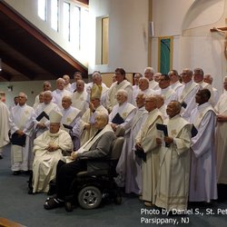 St Peter the Apostle Church - Jubilee Celebration for permanent Deacons Diocese of Paterson, group photo