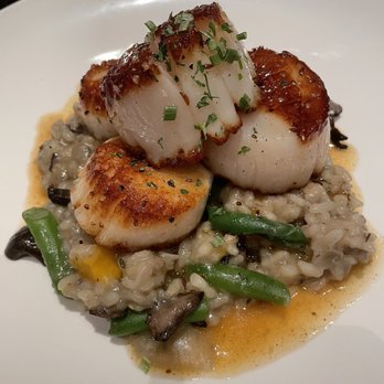 Porters Dining + Bar - Daily special: scallops, risotto (i think), and pork belly - Steakhouses Near Me - College Station, Texas Porters Dining + Bar - Daily special: scallops, risotto (i think), and pork belly - Steakhouses Near Me - College Station, Texas