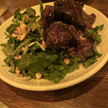 Stone Turtle - Polynesian Ribs on a cashew salad - New American Near Me - St. Louis, Missouri Stone Turtle - Polynesian Ribs on a cashew salad - New American Near Me - St. Louis, Missouri