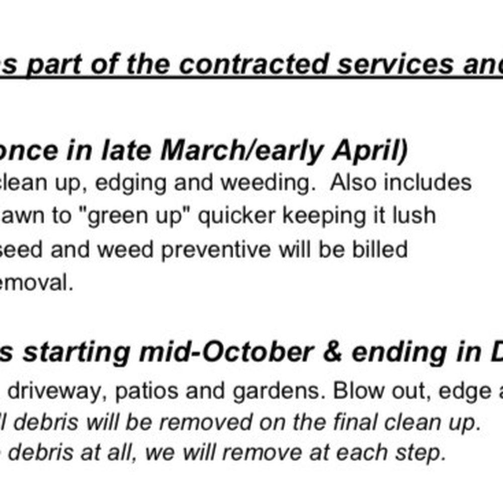 Jager Landscaping - Spring & Fall Cleanup right from the agreement they sent! Watch your contracts, they will try to play around! - Landscaping Near Me - Oakland, New Jersey Jager Landscaping - Spring & Fall Cleanup right from the agreement they sent! Watch your contracts, they will try to play around! - Landscaping Near Me - Oakland, New Jersey