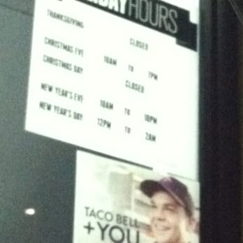 Taco Bell - Holiday hours - Fast Food Near Me - Montvale, New Jersey