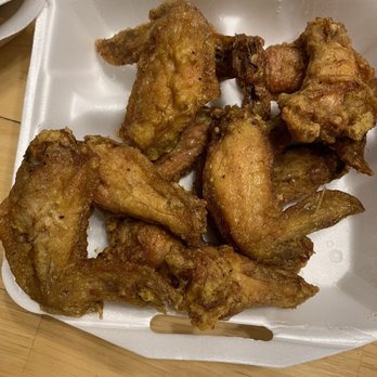 New China Restaurant - chicken wings in a styrofoam container - Chinese Near Me - Grovetown, Georgia