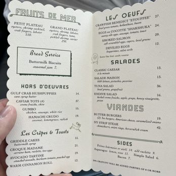 State of Grace - brunch menu - Southern Near Me - Houston, Texas