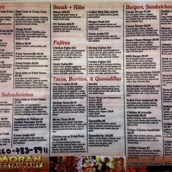 Morán Restaurant - Remainder of menu. - Seafood Near Me - Manchester, Connecticut Morán Restaurant - Remainder of menu. - Seafood Near Me - Manchester, Connecticut