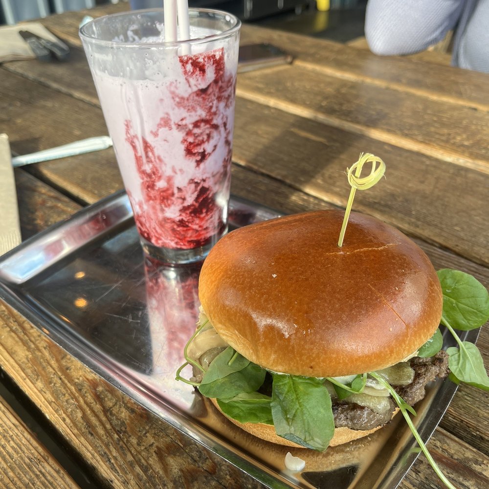 Uneeda Burger - Huckleberry shake, Elk Burger - Burgers Near Me - Seattle, Washington