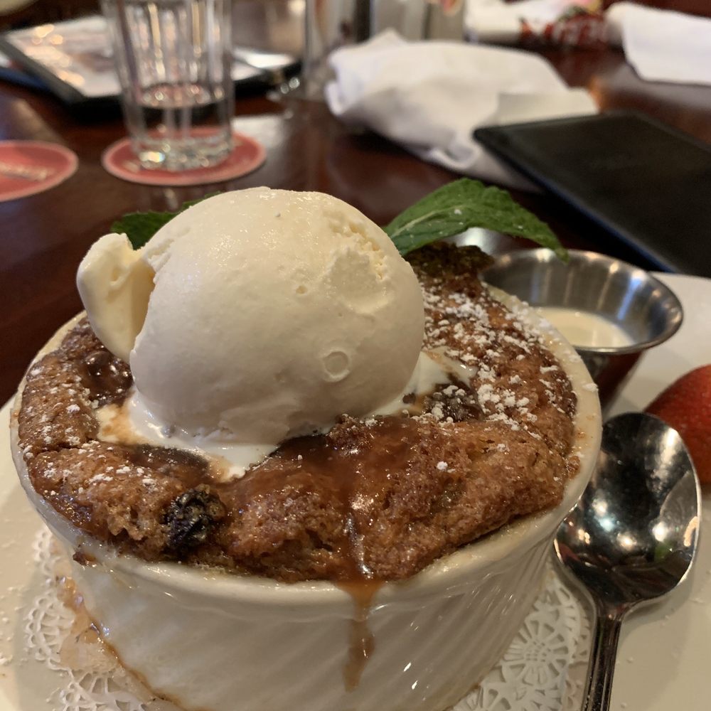 Pappadeaux Seafood Kitchen - Praline bread pudding soufflé - Seafood Near Me - Conroe, Texas Pappadeaux Seafood Kitchen - Praline bread pudding soufflé - Seafood Near Me - Conroe, Texas