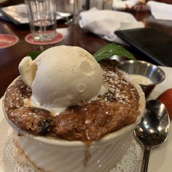 Pappadeaux Seafood Kitchen - Praline bread pudding soufflé - Seafood Near Me - Conroe, Texas