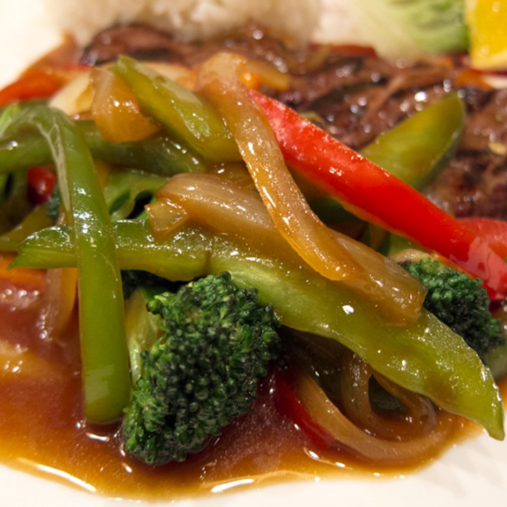 Sushi House - Wakasaya Steak and Veggie Donburi (restaurant week 2014) - Sushi Bars Near Me - Leawood, Kansas Sushi House - Wakasaya Steak and Veggie Donburi (restaurant week 2014) - Sushi Bars Near Me - Leawood, Kansas