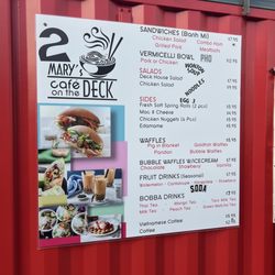 2 Mary's Cafe at the Deck - Menu