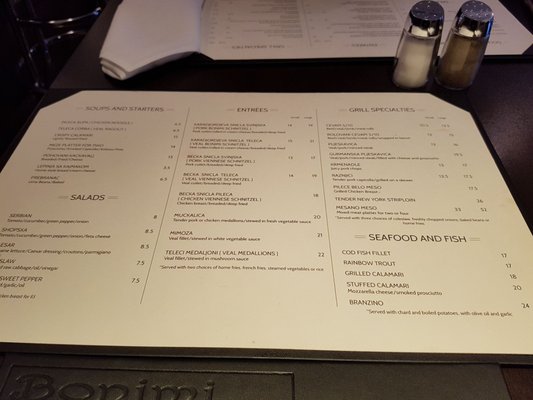 Menu photo 2 Bonimi Toronto, ON