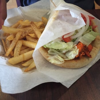 Babalou's Mediterranean - spicy chicken wrap with fries - Mediterranean Near Me - Walnut Creek, California Babalou's Mediterranean - spicy chicken wrap with fries - Mediterranean Near Me - Walnut Creek, California