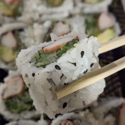 August 8 - California roll has sesame seeds.