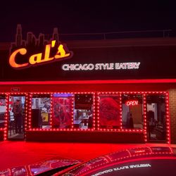 Cal’s Chicago Style Eatery - Night time store front