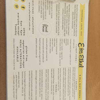 E for Ethel - Menu - Restaurants Near Me - North Adelaide, SA E for Ethel - Menu - Restaurants Near Me - North Adelaide, SA