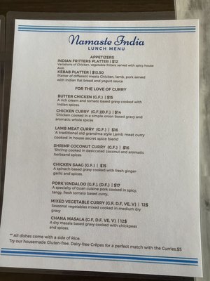 Menu photo 6 Namaste India Winter Park, CO Menu photo 6 Namaste India Winter Park, CO