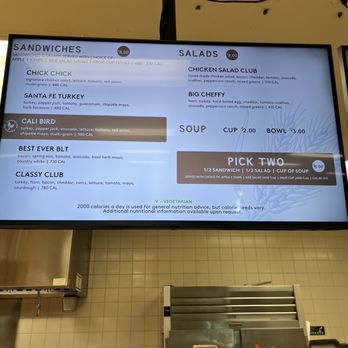 City Cafe - a menu displayed on a large screen - Food Court Near Me - Houston, Texas