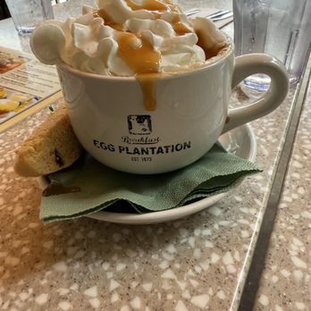 Egg Plantation - Salted caramel latte - Breakfast & Brunch Near Me - Newhall, California Egg Plantation - Salted caramel latte - Breakfast & Brunch Near Me - Newhall, California