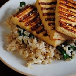 Whisk! Personal Chef Service - Asian Tofu w/Spinach and Brown Rice