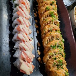 Bagel roll (left) Ultimate roll (right)