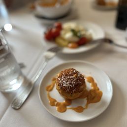 Did our own Arancini plating - we've been watching culinary class wars