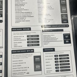 Shake Menu