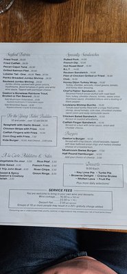 Menu photo 3 Gaston's White River Resort Lakeview, AR