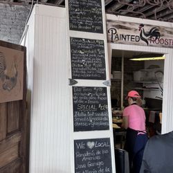 Painted Rooster - The menu