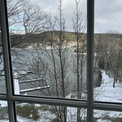 The Otesaga Resort Hotel - View from the bedroom of the lakeview suite