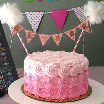 Elite Bakery - Guava Rosette cake for my daughter's birthday :) - Bakeries Near Me - Union City, California