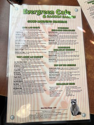 Menu photo 4 Evergreen Cafe Wrightwood, CA