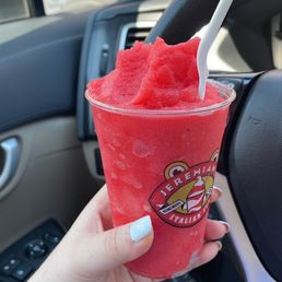 Strawberry Italian ice Strawberry Italian ice