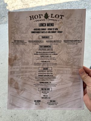 Menu photo 3 Hop Lot Brewing Suttons Bay, MI Menu photo 3 Hop Lot Brewing Suttons Bay, MI
