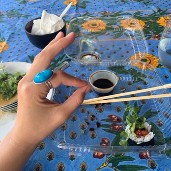 Sushi Lounge Encinitas - Miso Soup, House Salad, Caterpillar Roll, Spicy Tuna Hand Roll - Sushi Bars Near Me - Encinitas, California