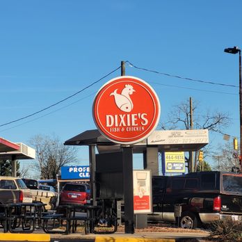 Dixie's Fish and Chicken - a sign for dixie's fish and chicken - Seafood Near Me - Newton, North Carolina