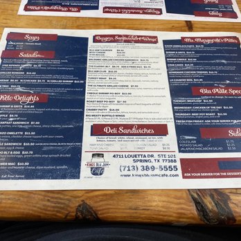 Kings Blu Jam Cafe - Menu - Breakfast & Brunch Near Me - Spring, Texas