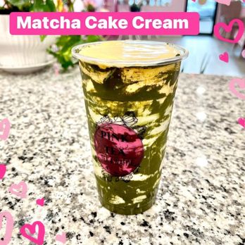 Pink Tea - Matcha cake cream - Bubble Tea Near Me - Bloomington, Minnesota