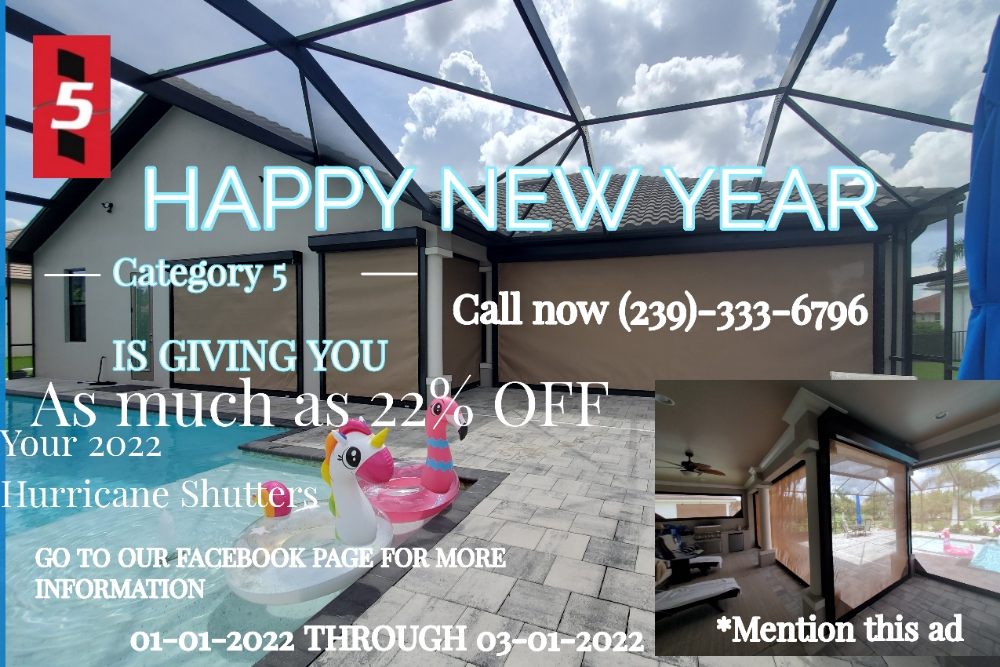 A CATEGORY 5 SCREENS AND SHUTTERS Updated July 2024 Cape Coral